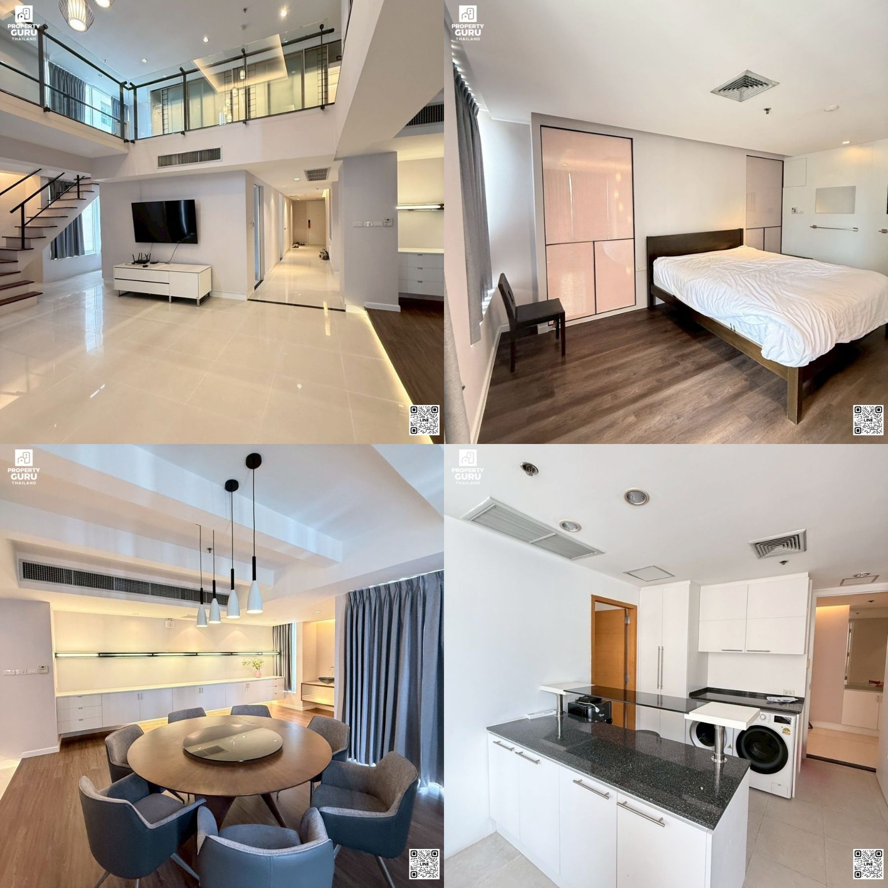 Langsuan Ville 21st Floor Duplex Luxury Condo Room